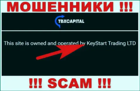 Мошенники TBXCapital не скрывают свое юридическое лицо - это KeyStart Trading LTD