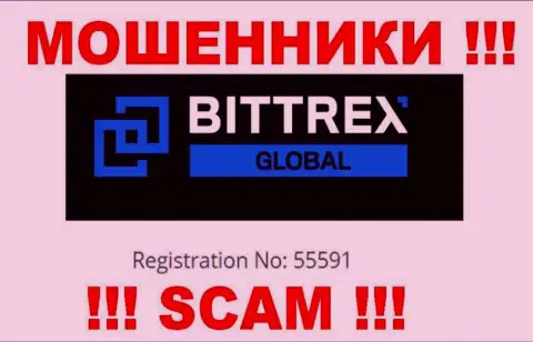 Организация Bittrex имеет регистрацию под этим номером: 55591