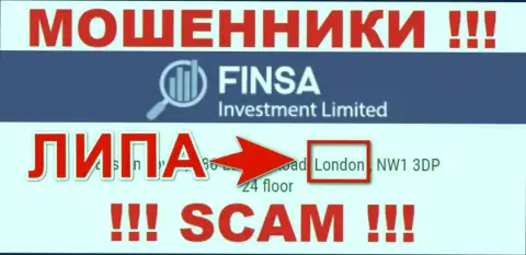 Finsa - это АФЕРИСТЫ, лишающие средств клиентов, оффшорная юрисдикция у конторы ложная
