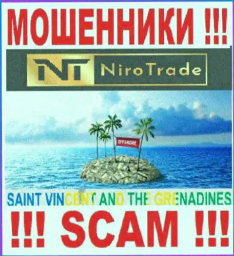 Niro Trade осели на территории Сент-Винсент и Гренадины и беспрепятственно прикарманивают финансовые активы