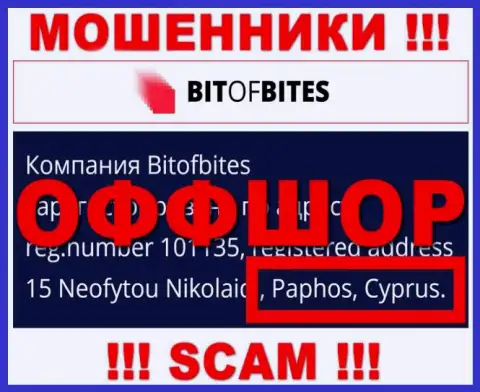 Bit Of Bites - это internet-мошенники, их место регистрации на территории Кипр