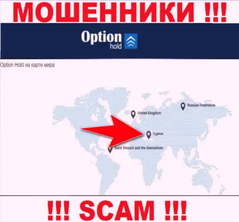 Option Hold это internet мошенники, имеют офшорную регистрацию на территории Cyprus
