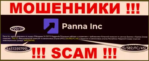 Мошенники Panna Inc нагло оставляют без денег своих клиентов, хотя и предоставили лицензию на онлайн-сервисе