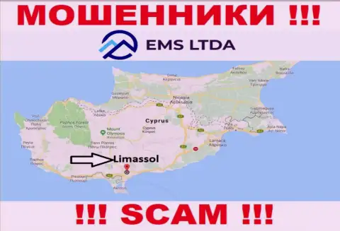 Кидалы EMSLTDA Com базируются на оффшорной территории - Limassol, Cyprus