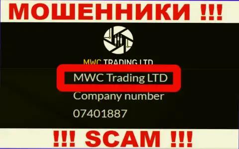 На web-ресурсе MWC Trading LTD говорится, что MWC Trading LTD - это их юридическое лицо, однако это не обозначает, что они добросовестны